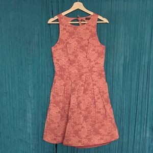 The Limited Damask lined dusty rose dress with pockets size 4